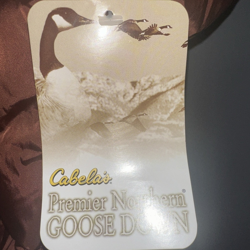 Cabelas Mens Premier Northern Goose Down Puffer Vest 650 Fill Copper XL REG - Picture 4 of 13